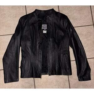 100% Lamb leather jacket size medium Armando Bueno women’s